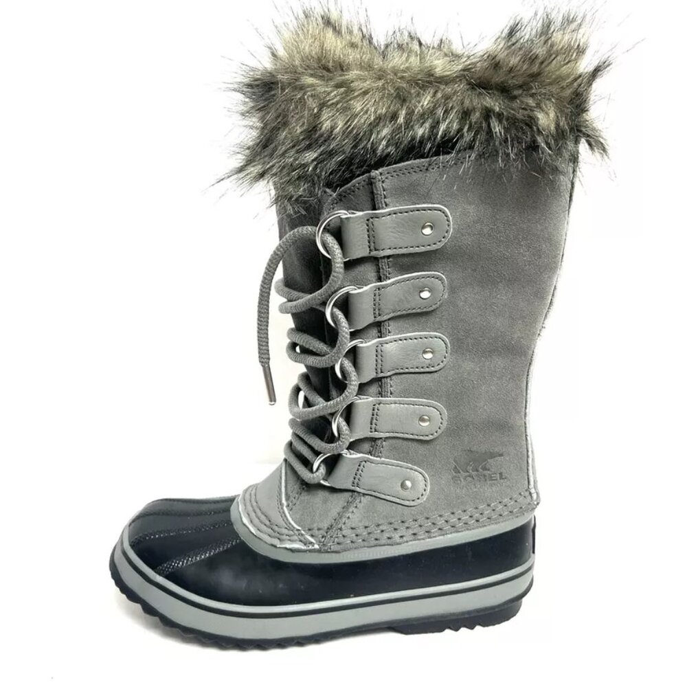 Sorel Womens Joan Of Arctic Waterproof Winter Boots Gray Size 5.5 M